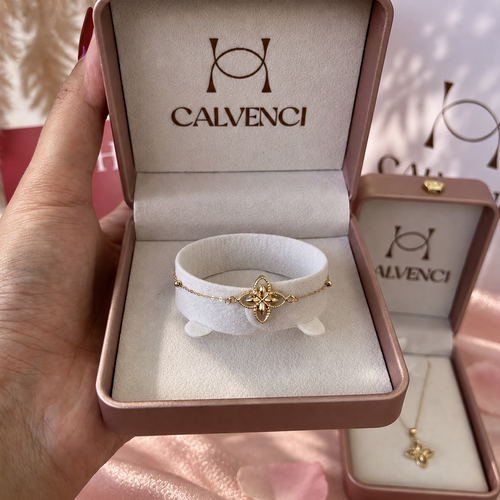 Gourmette Élysia en or 18K