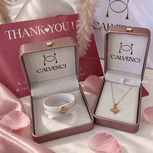 Ensemble Élysia chaîne et gourmette en or 18K