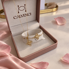 Ensemble Élysia chaîne et gourmette en or 18K